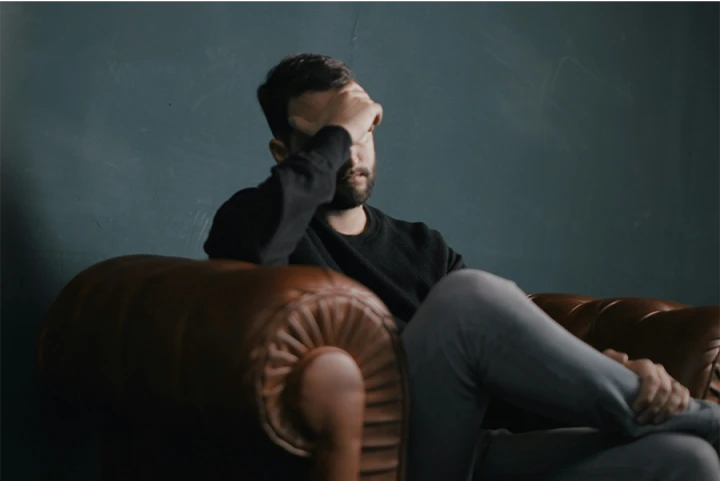 man looking depressed